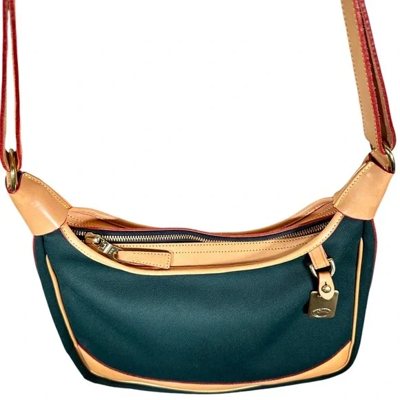 DOONEY & BOURKE Vintage Canvas Leather Trim Shoulder Purse - Picture 8 of 15